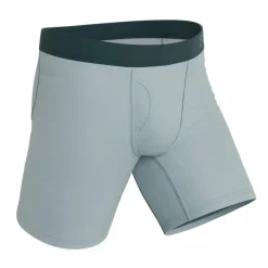 The Dry Ice - Muted Steel Blue Ball Hammock® Boxer - Long Leg