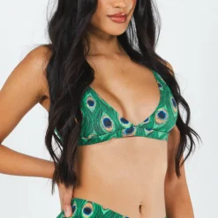 The Fancy Feather - Peacock Boob Hammock® Triangle Bralette