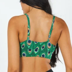 The Fancy Feather - Peacock Boob Hammock® Scoop Bralette