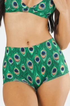 The Fancy Feather - Peacock Modal Boyshort Underwear
