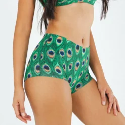 The Fancy Feather - Peacock Modal Boyshort Underwear