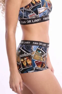 The Fan or Liar - Shinesty X Nickelback Albums Boyshort Underwear with Waistband