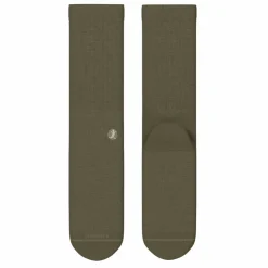 The Fields Of Green - Oil Green Heel Hammock™ Crew Socks