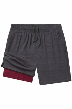 The Finish Line - Grey and Red Ball Hammock® 7 Inch Athletic Shorts