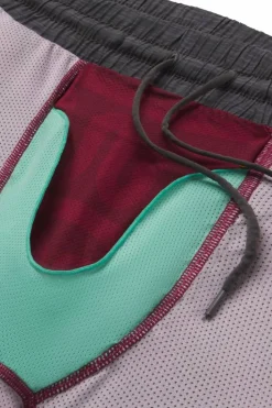 The Finish Line - Grey and Red Ball Hammock® 9 Inch Athletic Shorts