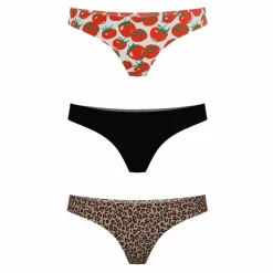 The For the Girls - Women's Thong Underwear 3 Pack