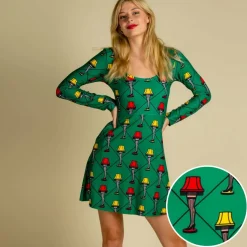 The Fragile - Leg Lamp Christmas Skater Dress