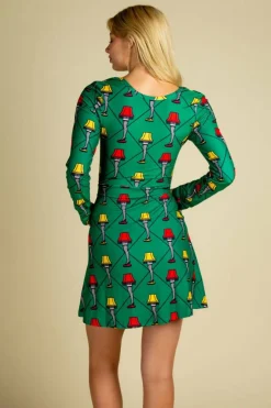 The Fragile - Leg Lamp Christmas Skater Dress