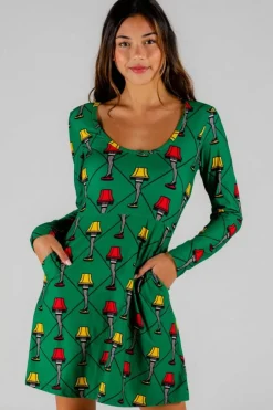 The Fragile - Leg Lamp Christmas Skater Dress