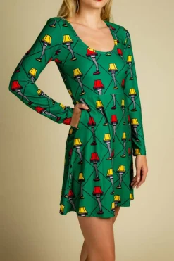 The Fragile - Leg Lamp Christmas Skater Dress