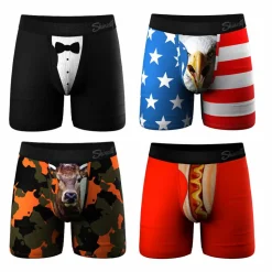 The Gentlemans Choice - Best Sellers Ball Hammock® Pouch Underwear With Fly 4 Pack