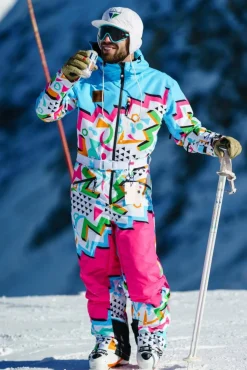 The Geodisiac - Mens Retro Neon Ski Suit