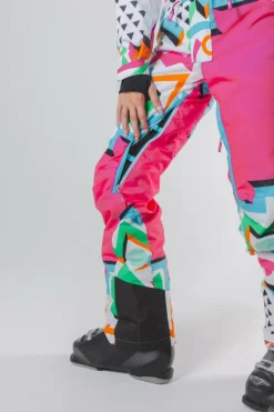 The Geodisiac - Retro Neon Curved Fit Women's One Piece Ski Suit
