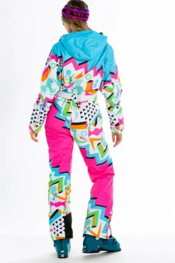 The Geodisiac - Retro Neon Women's One Piece Ski Suit