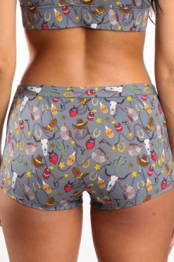The Giddy Up - Western Modal Boyshort Underwear