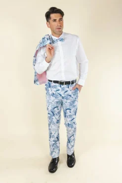 The Gilded Lily - Crosshatch Lilies Suit Pants