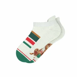 The Ginger Rail - Gingerbread Heel Hammock™ Ankle Socks