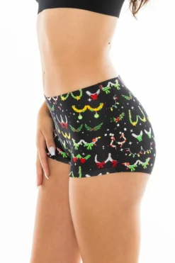 The Goodie Garland - Christmas Tinsel Busts Modal Boyshort Underwear
