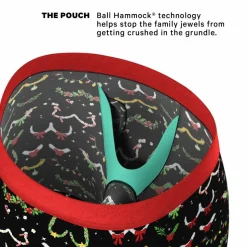 The Goodie Garland - Christmas Tinsel Busts Ball Hammock® Boxer - Long Leg
