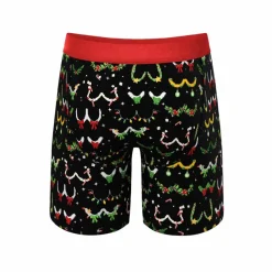 The Goodie Garland - Christmas Tinsel Busts Ball Hammock® Boxer - Long Leg