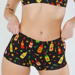 The Gotcha Sriracha - Hot Sauce Modal Boyshort Underwear