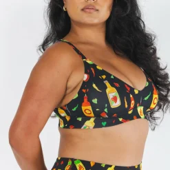 The Gotcha Sriracha - Hot Sauce Boob Hammock™ Plunge Bralette