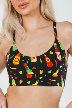 The Gotcha Sriracha - Hot Sauce Boob Hammock™ Scoop Bralette