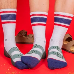 The Granola - Strap Sandal Heel Hammock™ Crew Socks