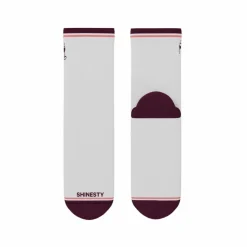 The Grape Juice - Red Wine Heel Hammock™ Quarter Crew Socks