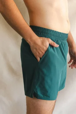 The Green Way - Green Deck Stripe Ball Hammock® 5 Inch Athletic Shorts