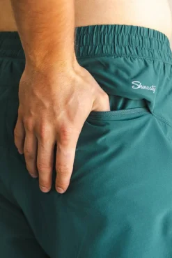 The Green Way - Green Deck Stripe Ball Hammock® 9 Inch Athletic Shorts