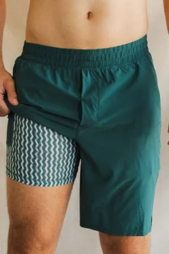 The Green Way - Green Deck Stripe Ball Hammock® 9 Inch Athletic Shorts