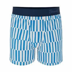 The Hamptons - Blue Mosaic Stripe Boxers