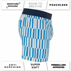 The Hamptons - Blue Mosaic Stripe Boxers