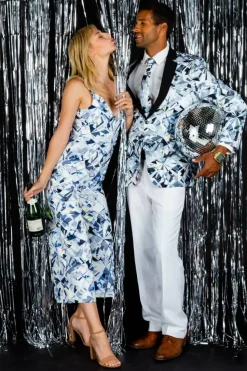 The Harder Than A Diamond - Diamond Pattern NYE Jumpsuit