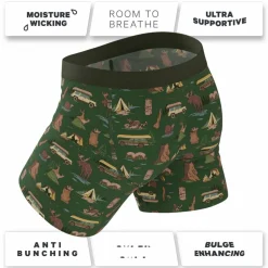 The Hide and Hunt - Ball Hammock® Pouch Boxer Briefs with Fly 5 Pack
