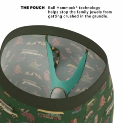 The Hide and Hunt - Long Leg Ball Hammock® Pouch Underwear With Fly 5 Pack