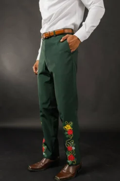 The Holiday Ham - Dark Green Holiday Placement Suit Pants