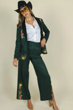 The Holiday Ham - Dark Green Holiday Placement Women's Suit