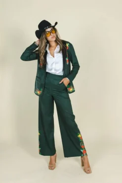 The Holiday Ham - Dark Green Holiday Placement Women's Suit