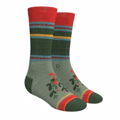 The Holiday Smooch - Western Holiday Heel Hammock™ Crew Socks