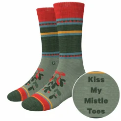 The Holiday Smooch - Western Holiday Heel Hammock™ Crew Socks