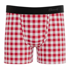 The Hot Diggity - Red Gingham Youth Boxer Briefs