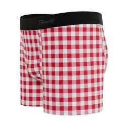 The Hot Diggity - Red Gingham Youth Boxer Briefs