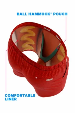 The Hot Dogs Or Legs - Wienerschnitzel x Shinesty Ball Hammock® Pouch 5" Swim Trunks