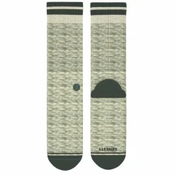 The Illusion - Green Pattern Heel Hammock™ Crew Socks