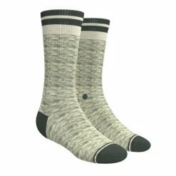 The Illusion - Green Pattern Heel Hammock™ Crew Socks
