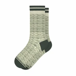 The Illusion - Green Pattern Heel Hammock™ Crew Socks