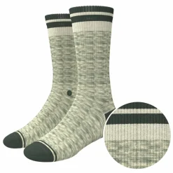 The Illusion - Green Pattern Heel Hammock™ Crew Socks
