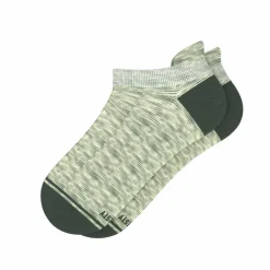 The Illusion - Green Pattern Heel Hammock™ Ankle Socks